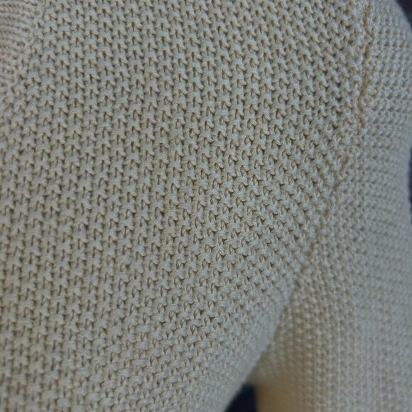 Appleseed’s Yellow Seed Stitch Linen Blend Open Cardigan Sweater  Size Small - Picture 5 of 7